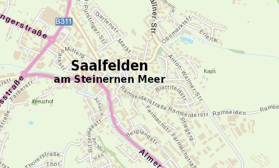 Stadtplan Saalfelden